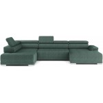 Γωνιακός καναπές Carmel plus-Prasino-Αριστερή