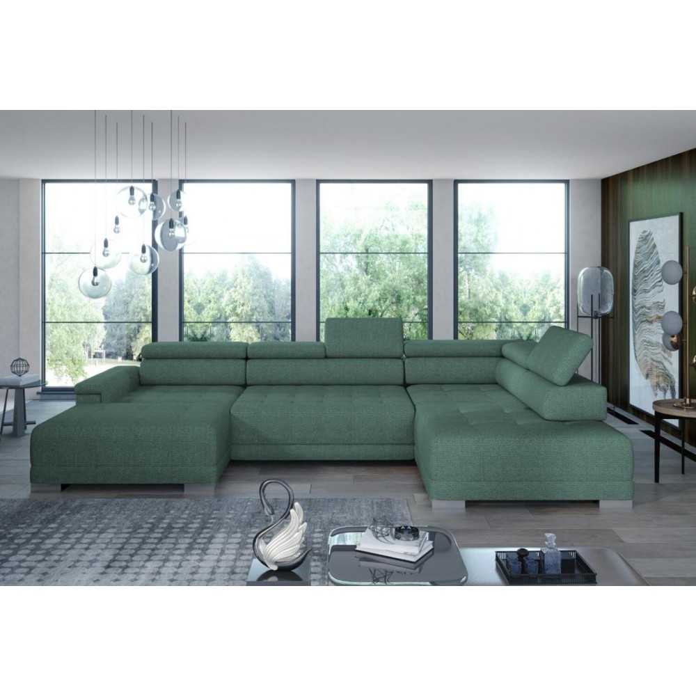 Γωνιακός καναπές Carmel plus-Prasino-Δεξιά