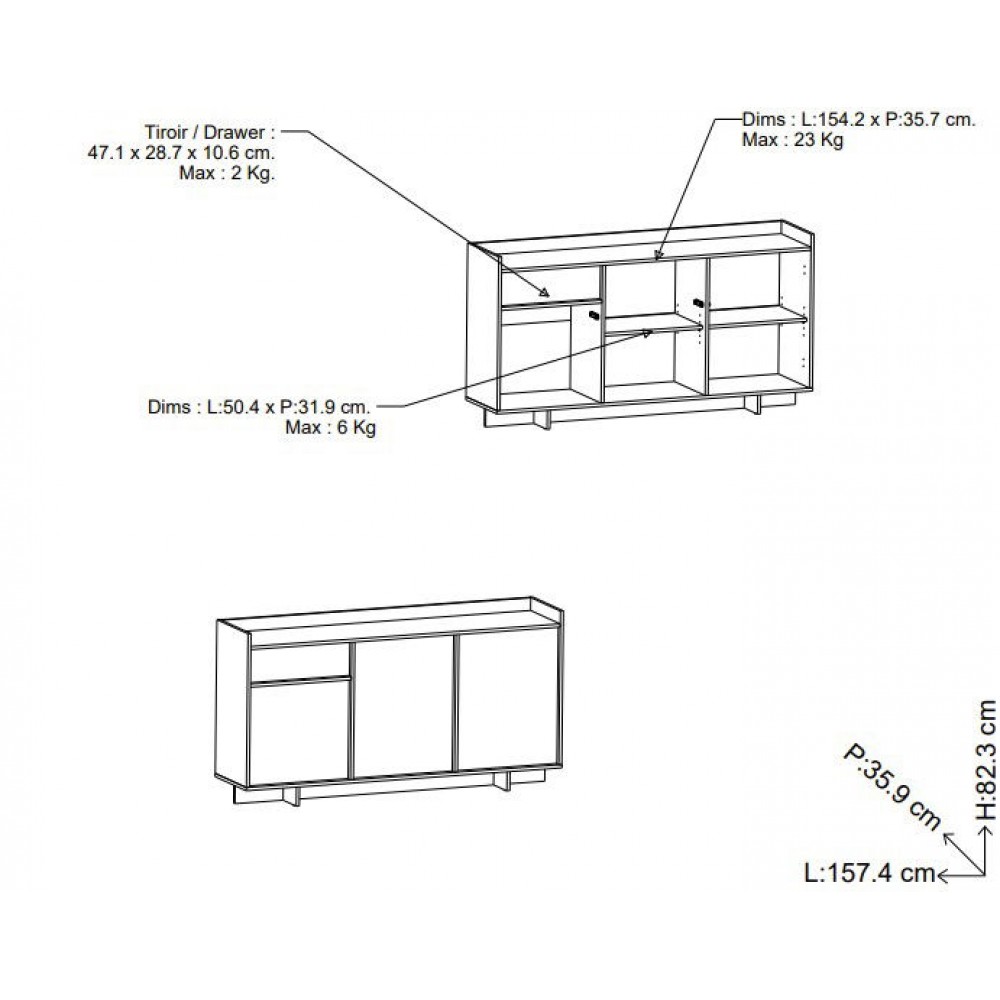 Μπουφές Kasia