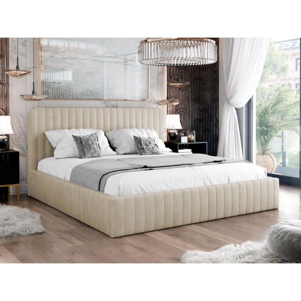 Επενδυμένο κρεβάτι Caniko-Mpez-140 x 200 εκ.