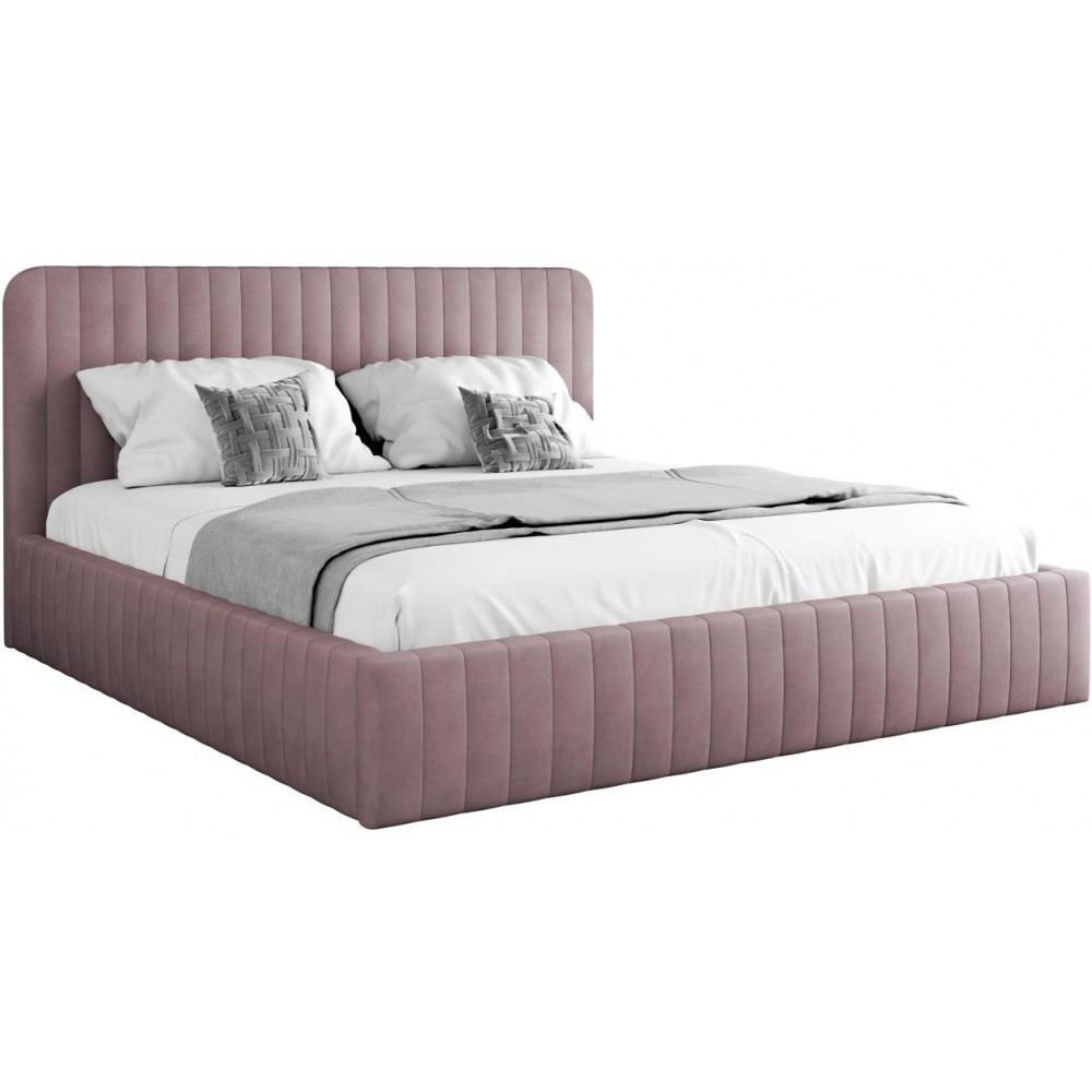 Επενδυμένο κρεβάτι Caniko-Roz-180 x 200 εκ.