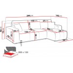 Γωνιακός καναπές Furyn-Keramidi