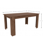 Επεκτεινόμενο τραπέζι Bruno 140x80x75
