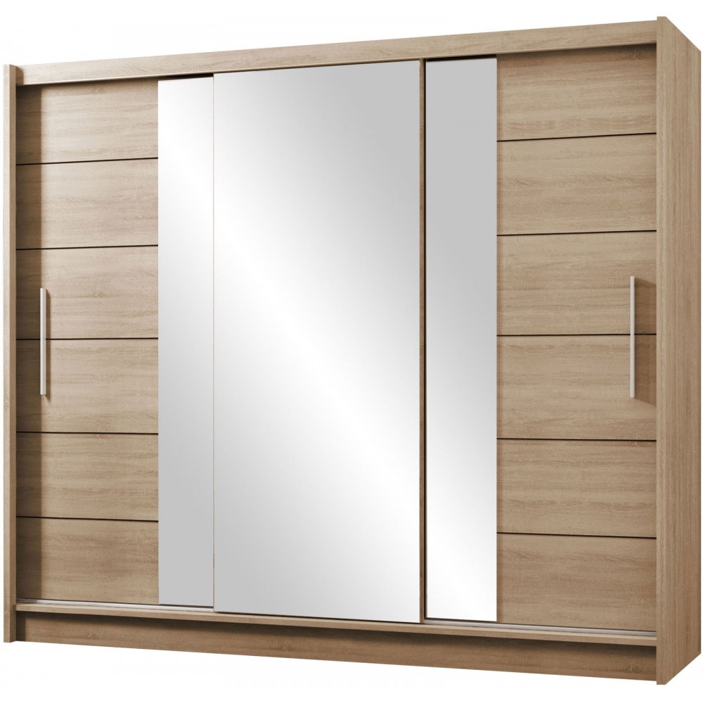 Ντουλάπα συρόμενη Lizbona II-Sonoma