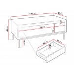 Τραπεζάκι σαλονιού Mizo-Mauro