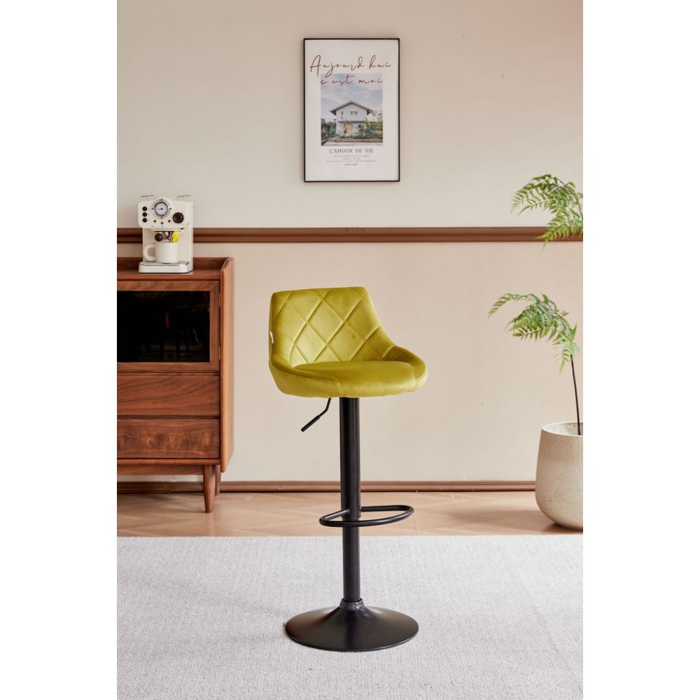 Σκαμπό μπαρ Velluto-Ladi 45.5x49x103.5