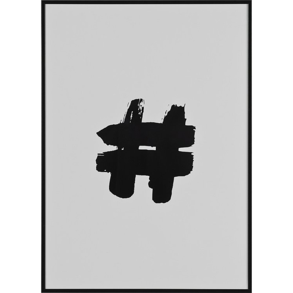 Κάδρο Hashtag-Μαύρο