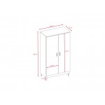Ντουλάπα Kubi-Gkri 100x55x184