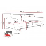 Καναπές Nosa διθέσιος-Anthraki