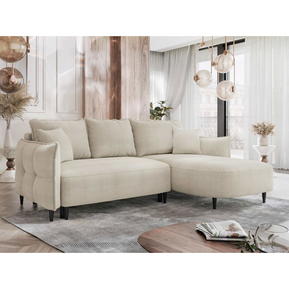 Γωνιακός καναπές Sycylia-Ekrou-Δεξιά