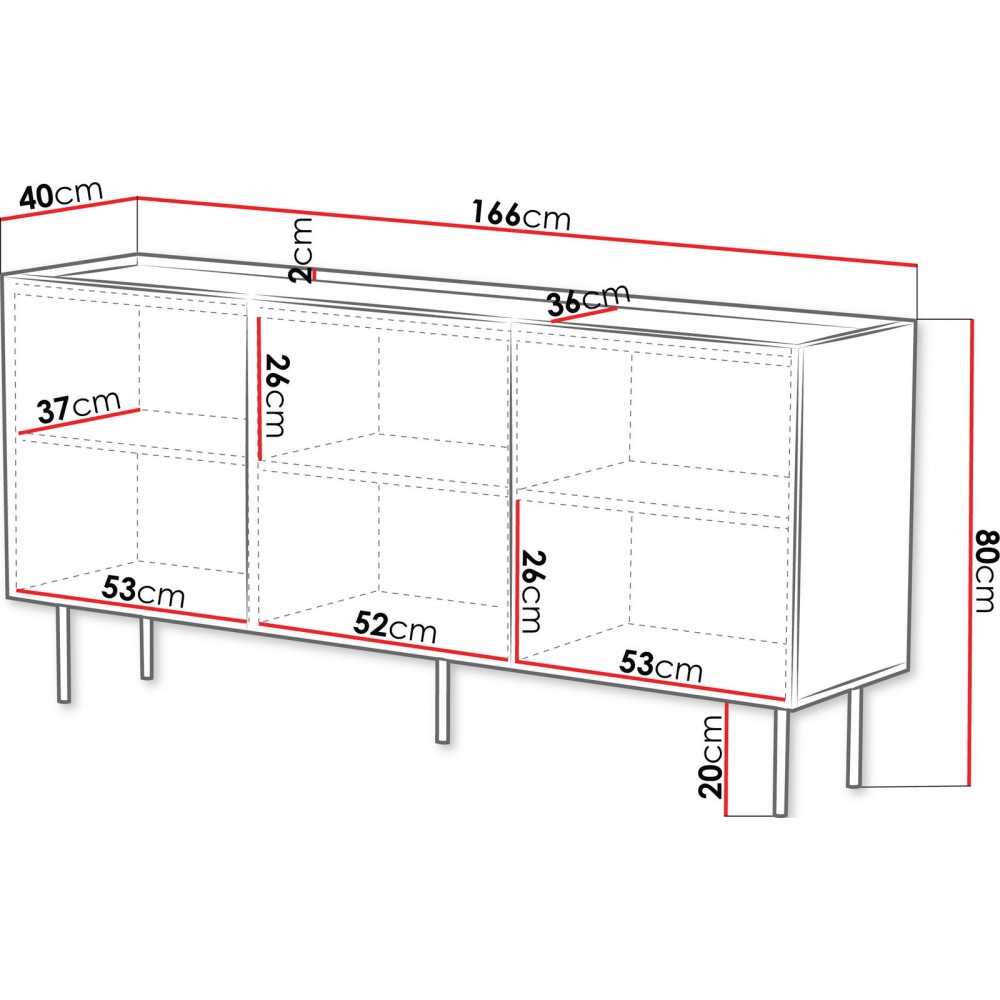Μπουφές Lucca-Leuko