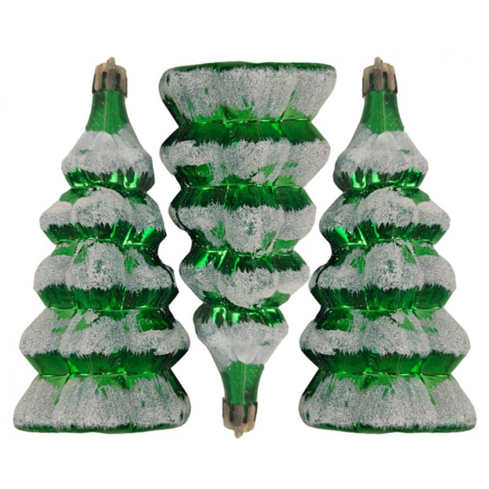 Σετ πλαστικά στολίδια Mini Tree 3 τεμάχια