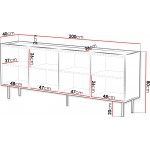 Μπουφές Lucca plus-Leuko