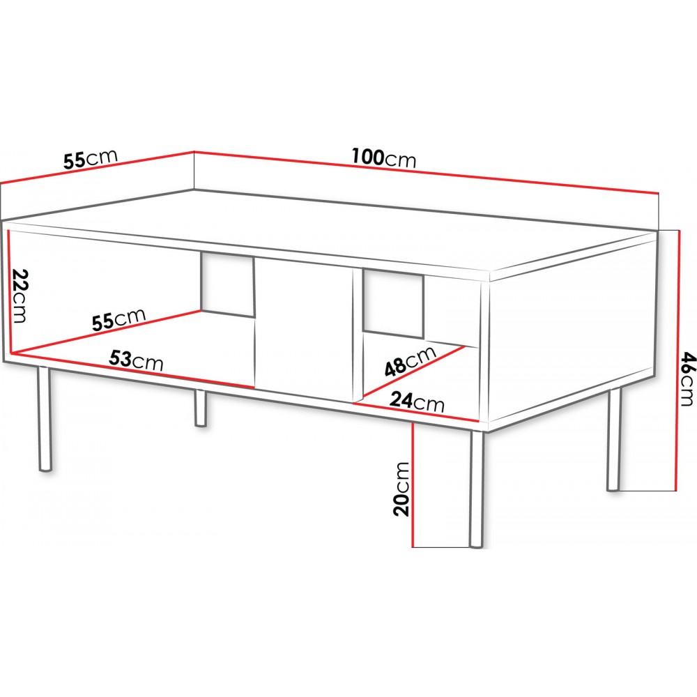 Τραπεζάκι σαλονιού Lucca-Mauro