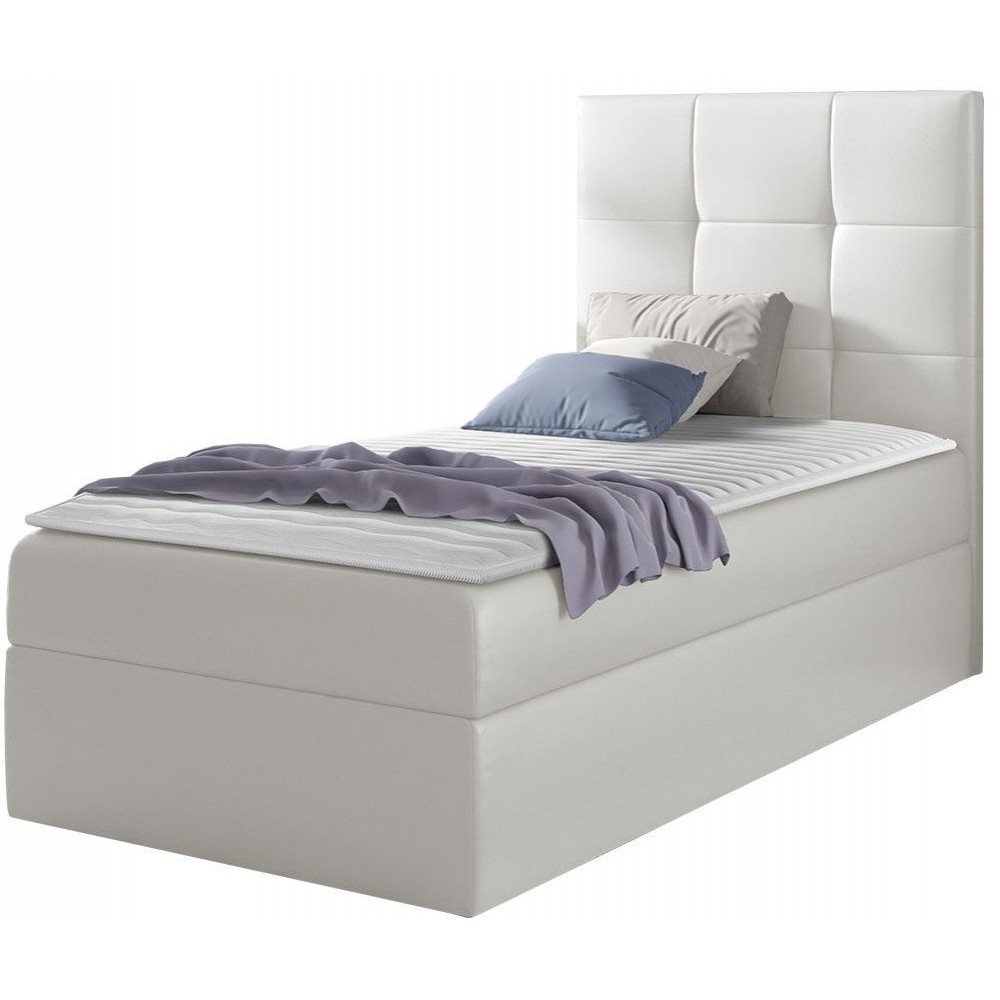 Επενδυμένο κρεβάτι Mini 2-Leuko-90 x 200-Deksia 94x208x103