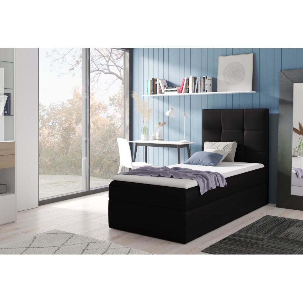 Επενδυμένο κρεβάτι Mini 2-Mauro-100 x 200-Aristera 104x208x103