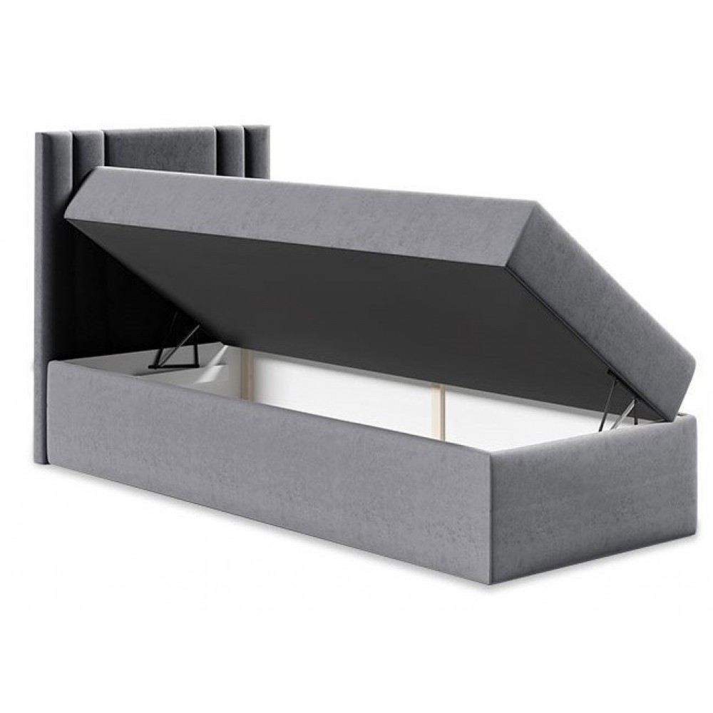 Επενδυμένο κρεβάτι Mini 2-Mauro-100 x 200-Aristera 104x208x103