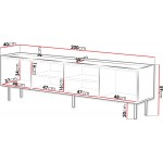 Έπιπλο τηλεόρασης Lucca plus-Leuko
