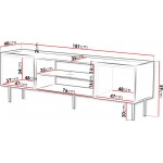 Έπιπλο τηλεόρασης Lucca 2D-Leuko