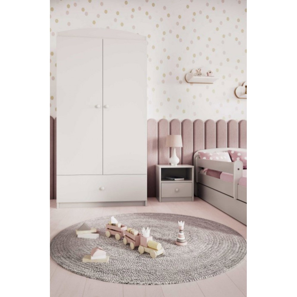 Ντουλάπα Babydreams δίφυλλη-Leuko 90x52x181.2