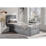 Επενδυμένο κρεβάτι Carmen Mini-Gkri-90 x 200-Aristera 94x208x103