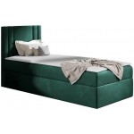 Επενδυμένο κρεβάτι Carmen Mini-Prasino-100 x 200-Deksia 104x208x103
