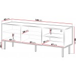 Έπιπλο τηλεόρασης Tacos 2D