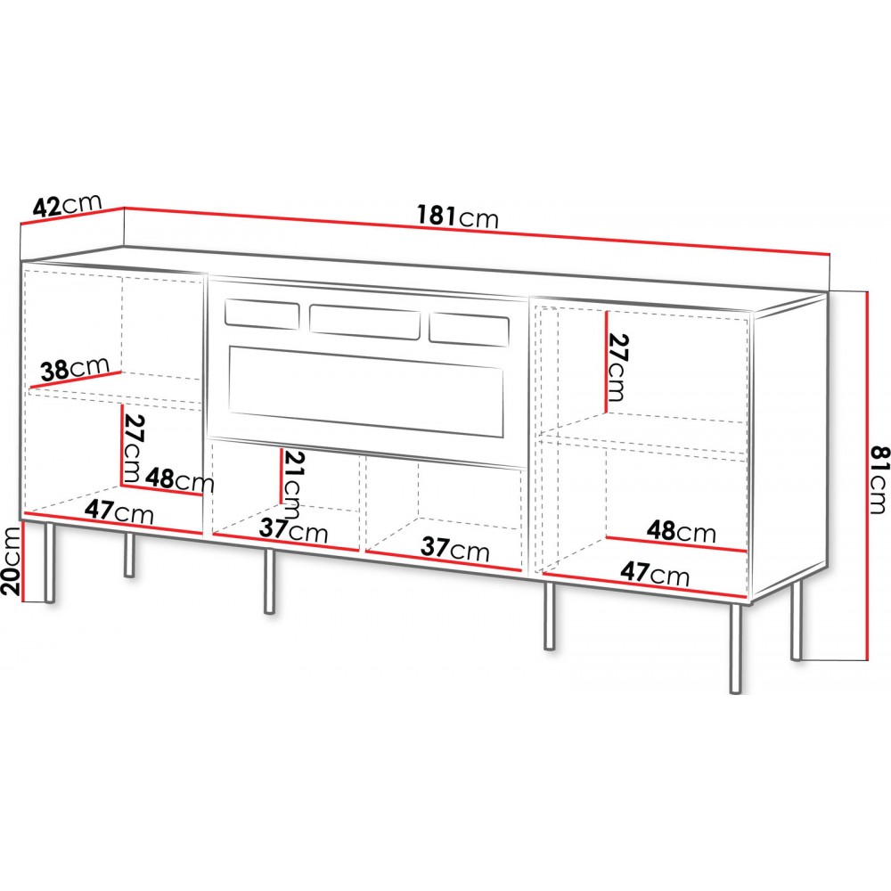 Έπιπλο τηλεόρασης Tacos EF-Mauro