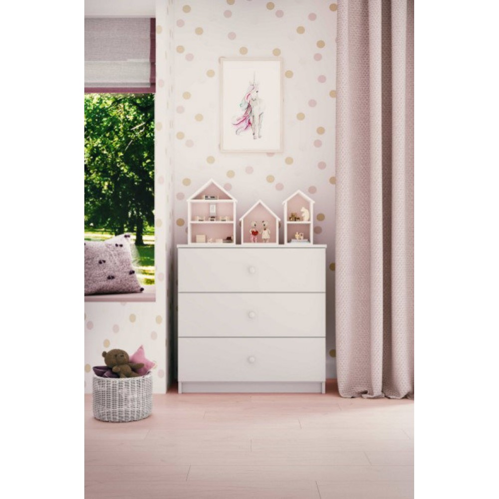 Συρταριέρα Babydreams-Leuko 80x41x80.5
