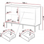 Συρταριέρα Cortina120-Mauro