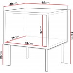 Σετ δύο Κομοδίνα Cortina-Mauro