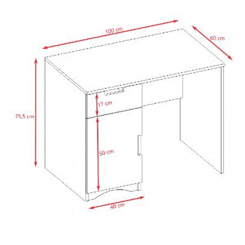 Γραφείο Classic 100x60x75.5