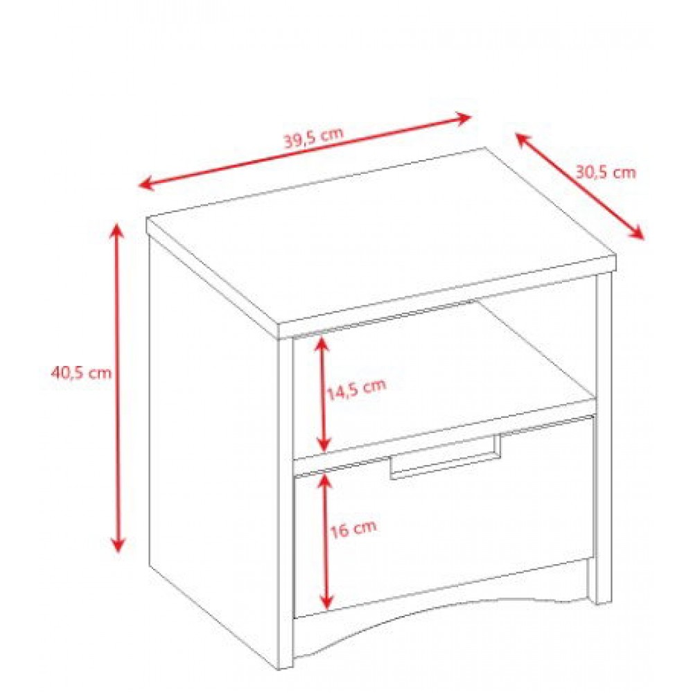 Κομοδίνο Classic 39.5x30.5x40.5