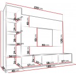 Σύνθετο σαλονιού Deromi-Leuko