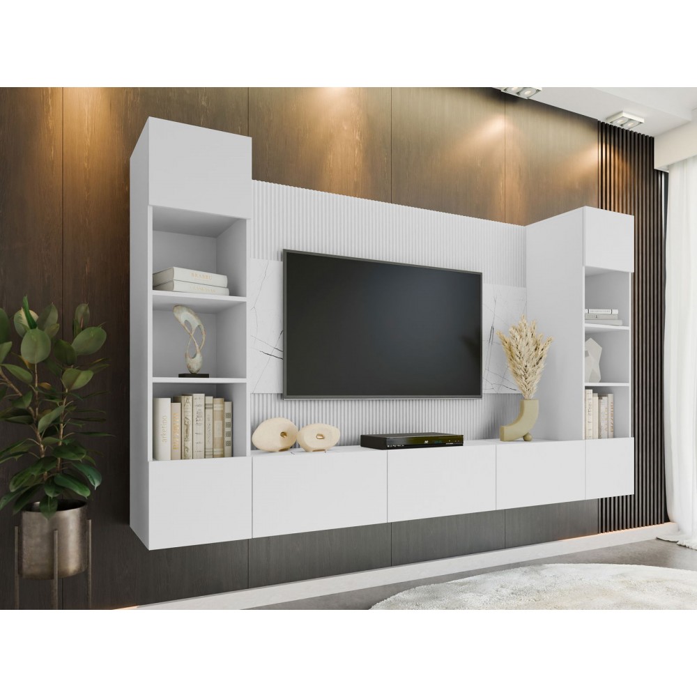 Σύνθετο σαλονιού Deromi Plus-Leuko