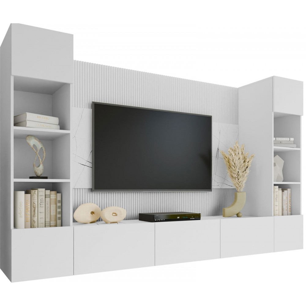 Σύνθετο σαλονιού Deromi Plus-Leuko