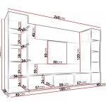 Σύνθετο σαλονιού Deromi Plus-Mauro