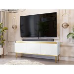 Έπιπλο τηλεόρασης Carmesi 3D-Leuko-Xriso