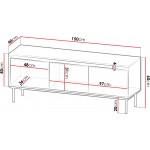 Έπιπλο τηλεόρασης Carmesi 3D-Mauro-Xriso