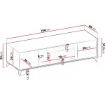 Έπιπλο τηλεόρασης Xylix 2D EF