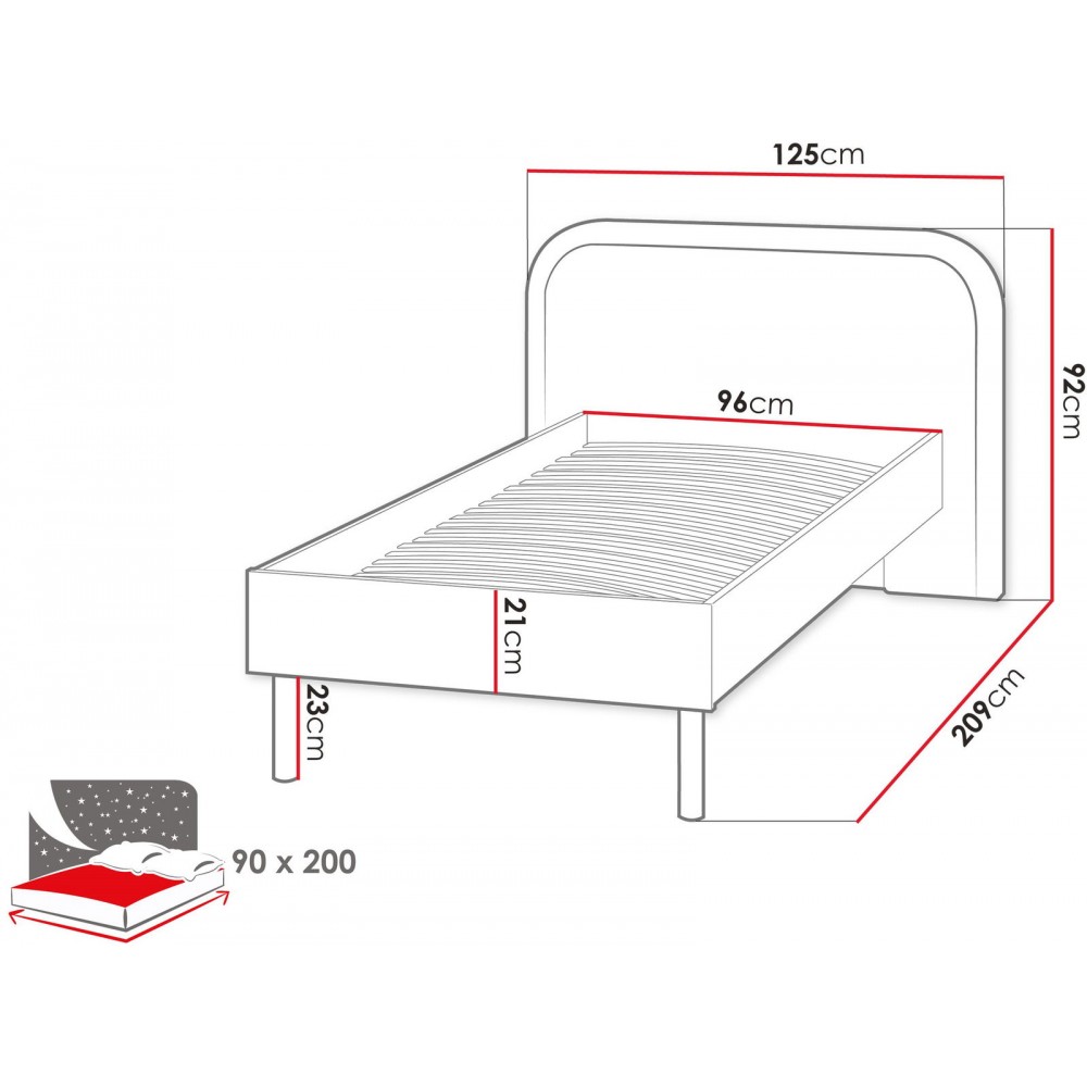 Κρεβάτι Harmony-90 x 200