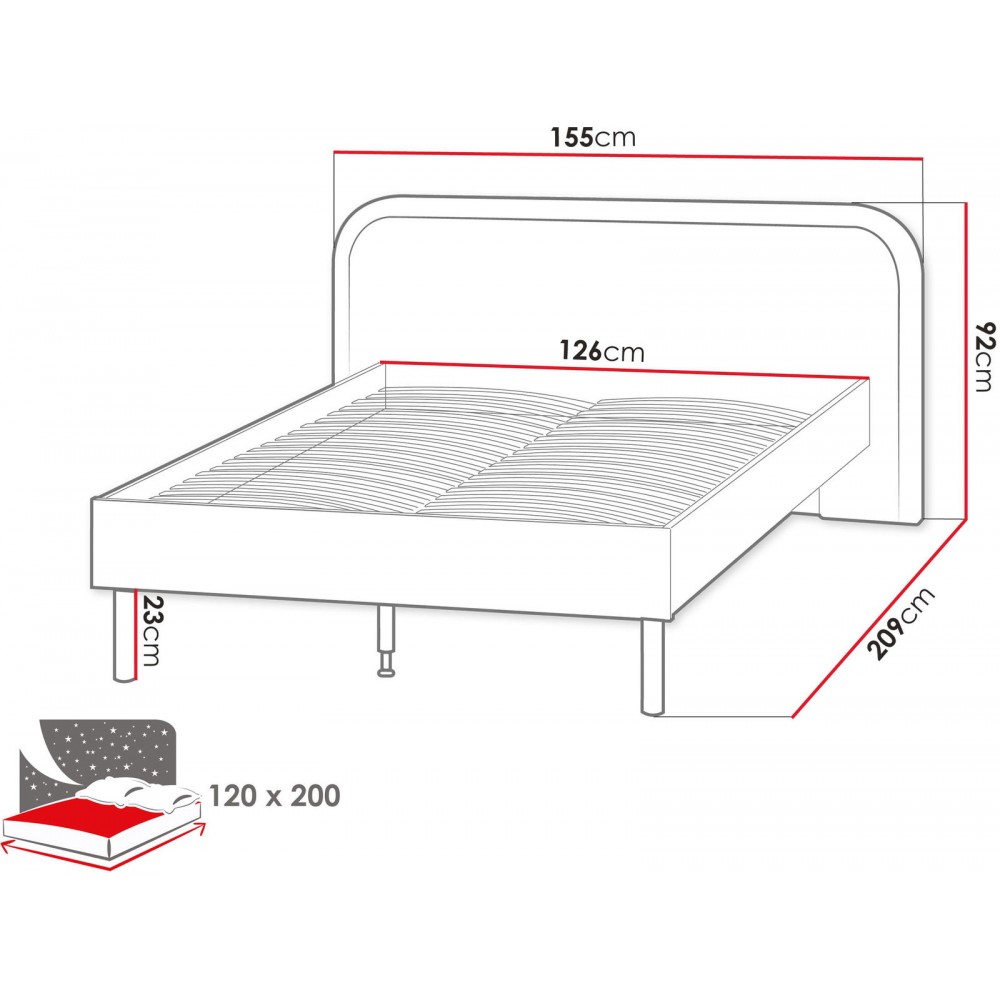 Κρεβάτι Harmony-120 x 200