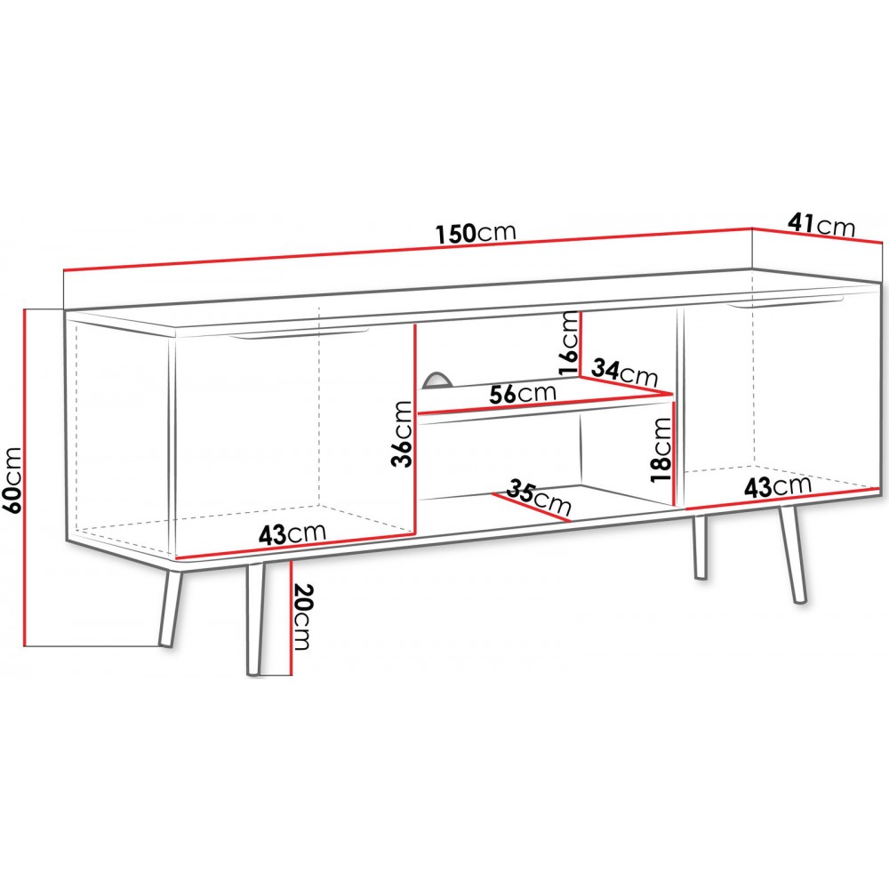Έπιπλο τηλεόρασης Pinelli