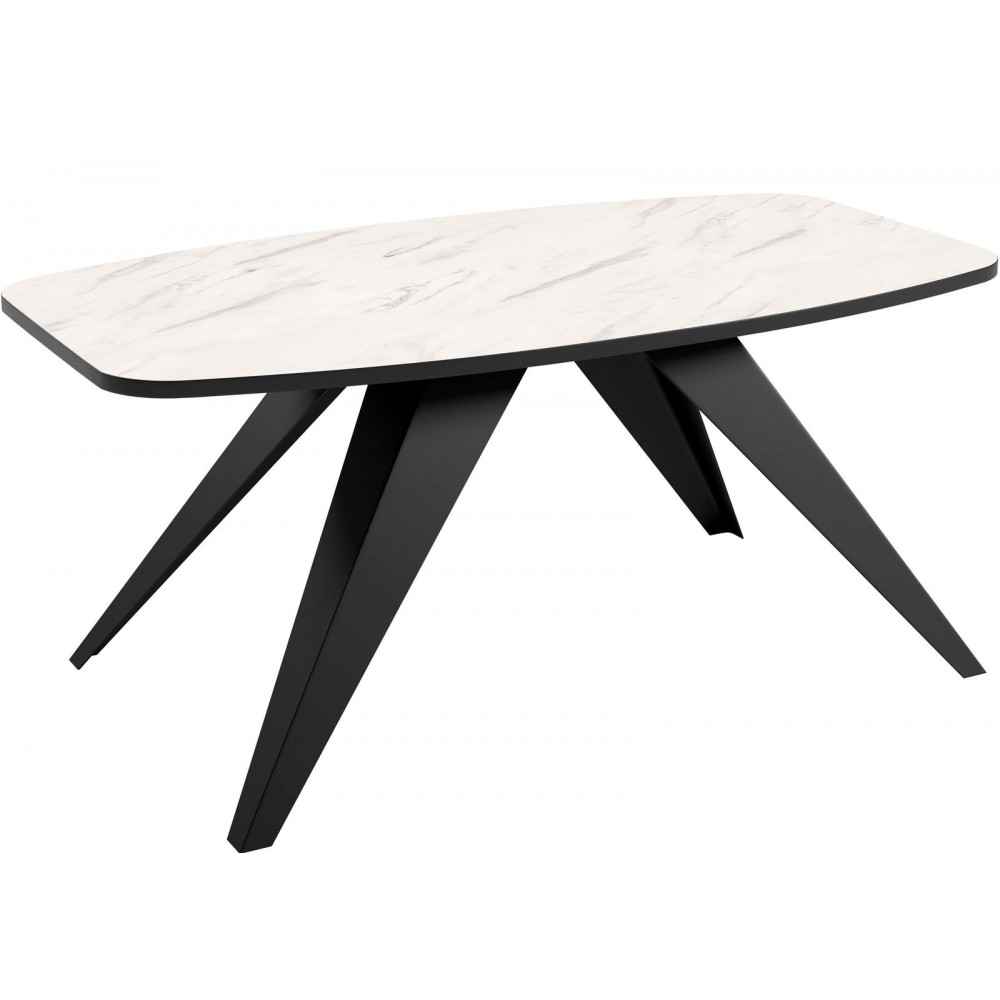 Τραπέζι Luna-Leuko Marmaro