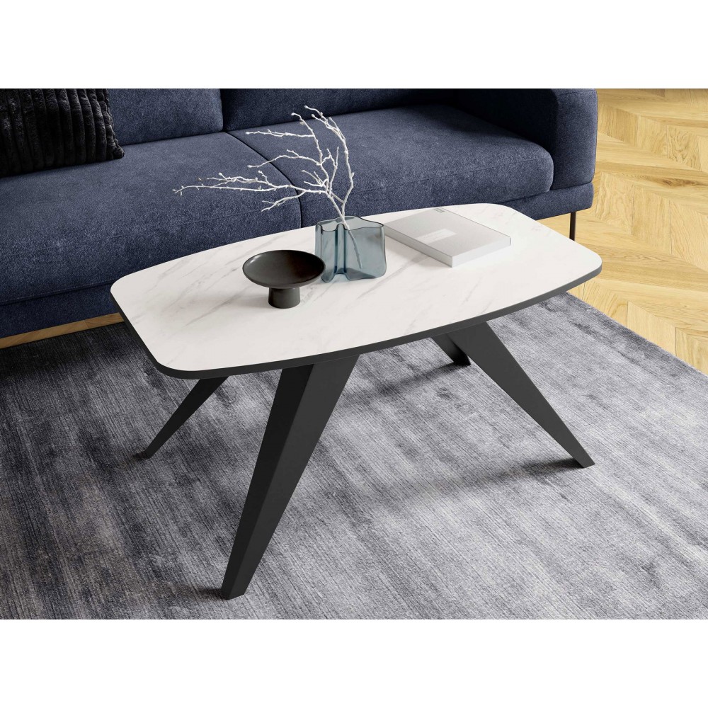 Τραπέζι Luna-Leuko Marmaro