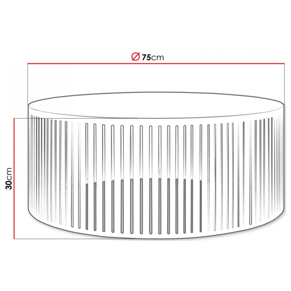 Τραπεζάκι σαλονιού Velede-Leuko