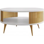 Τραπεζάκι σαλονιού Roenni GD-Xruso - Leuko