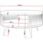 Τραπεζάκι σαλονιού Roenni GD-Xruso-Mauro