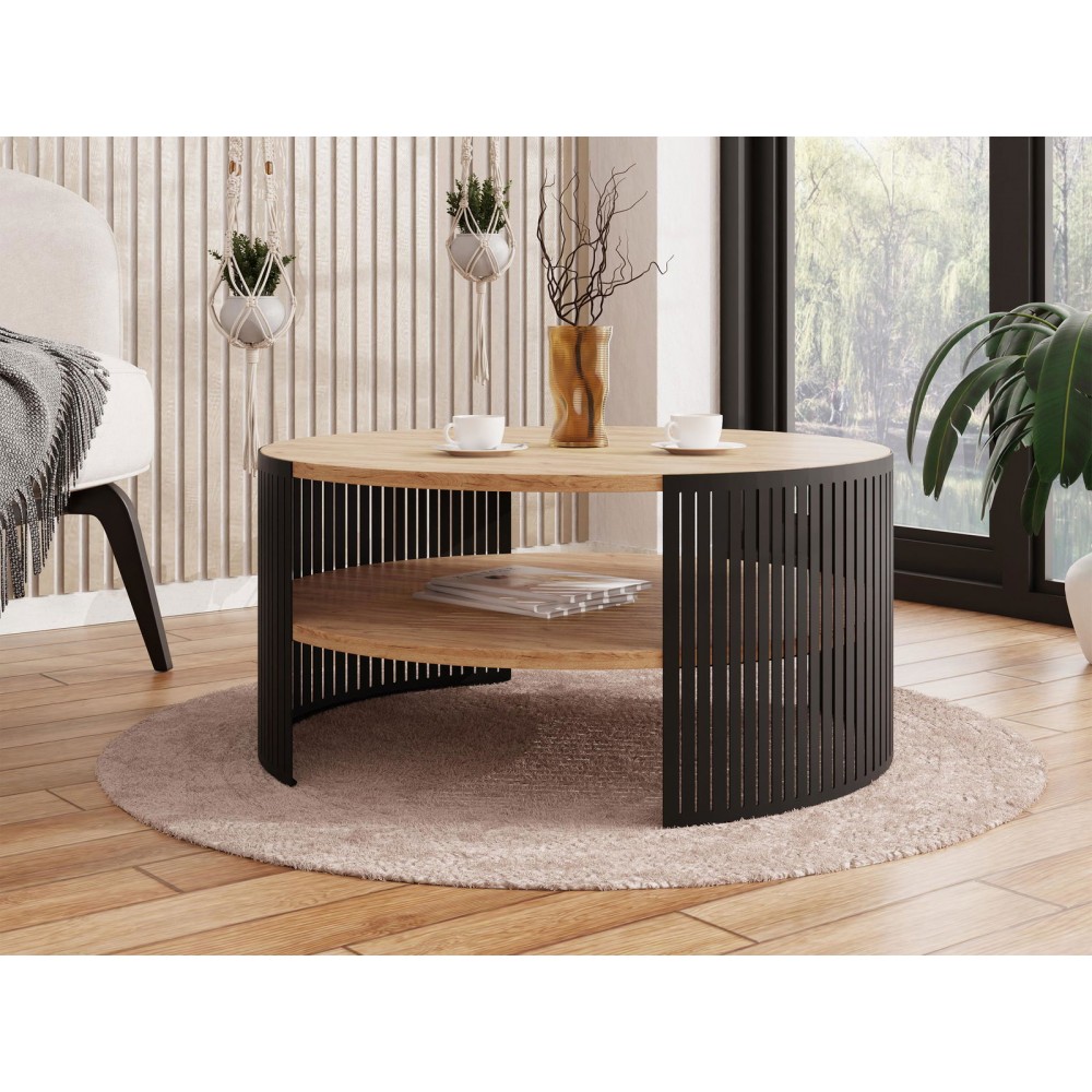 Τραπεζάκι σαλονιού Fikoli-Fusiko-Mavro