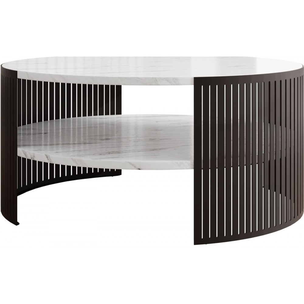 Τραπεζάκι σαλονιού Fikoli-Leuko Marmaro